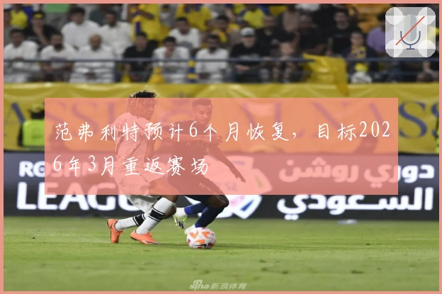 范弗利特预计6个月恢复，目标2026年3月重返赛场